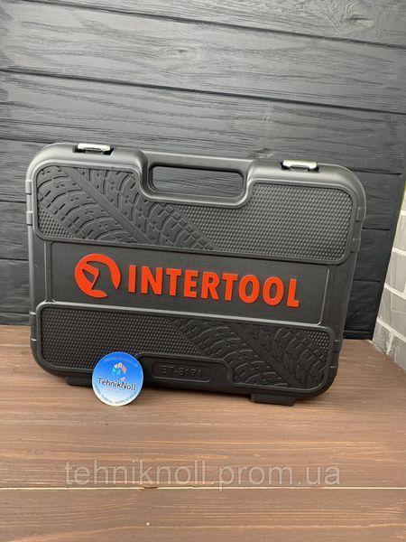 Набор инструментов 171 ед. INTERTOOL STORM, Автонабор в кейсе, набор головок ET-8171 фото