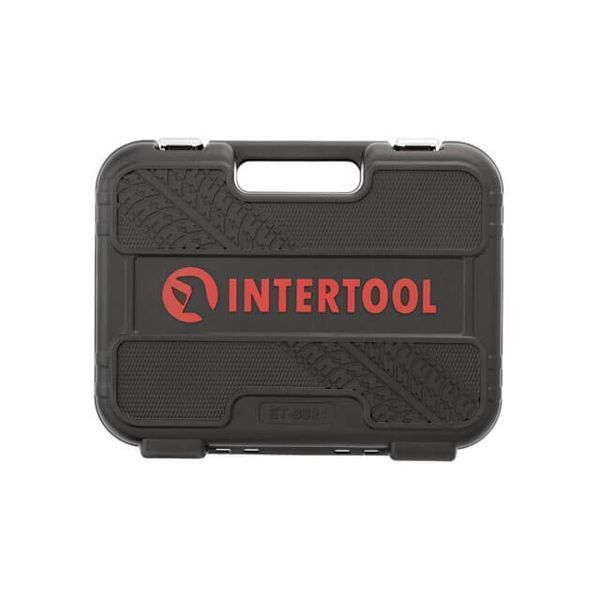 Набір інструментів 94 од. INTERTOOL STORM, автонабір для ремонту, великий набір головок, набір ключів, ET-8094 фото